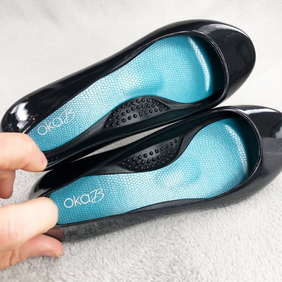 Oka B Shoes Oka B Okabashi Jelly Womens Ballet Flats Loafers